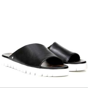 Sam Edelman Black Leather Slides